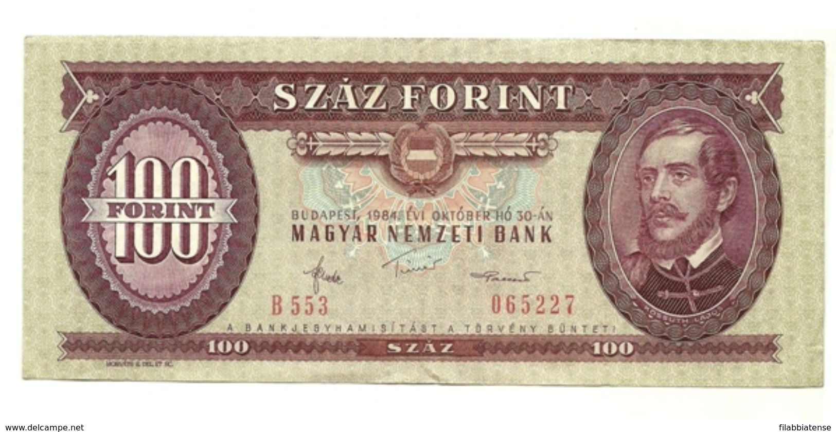 Ungheria - 100 Forint 1984 ---- - Ungheria