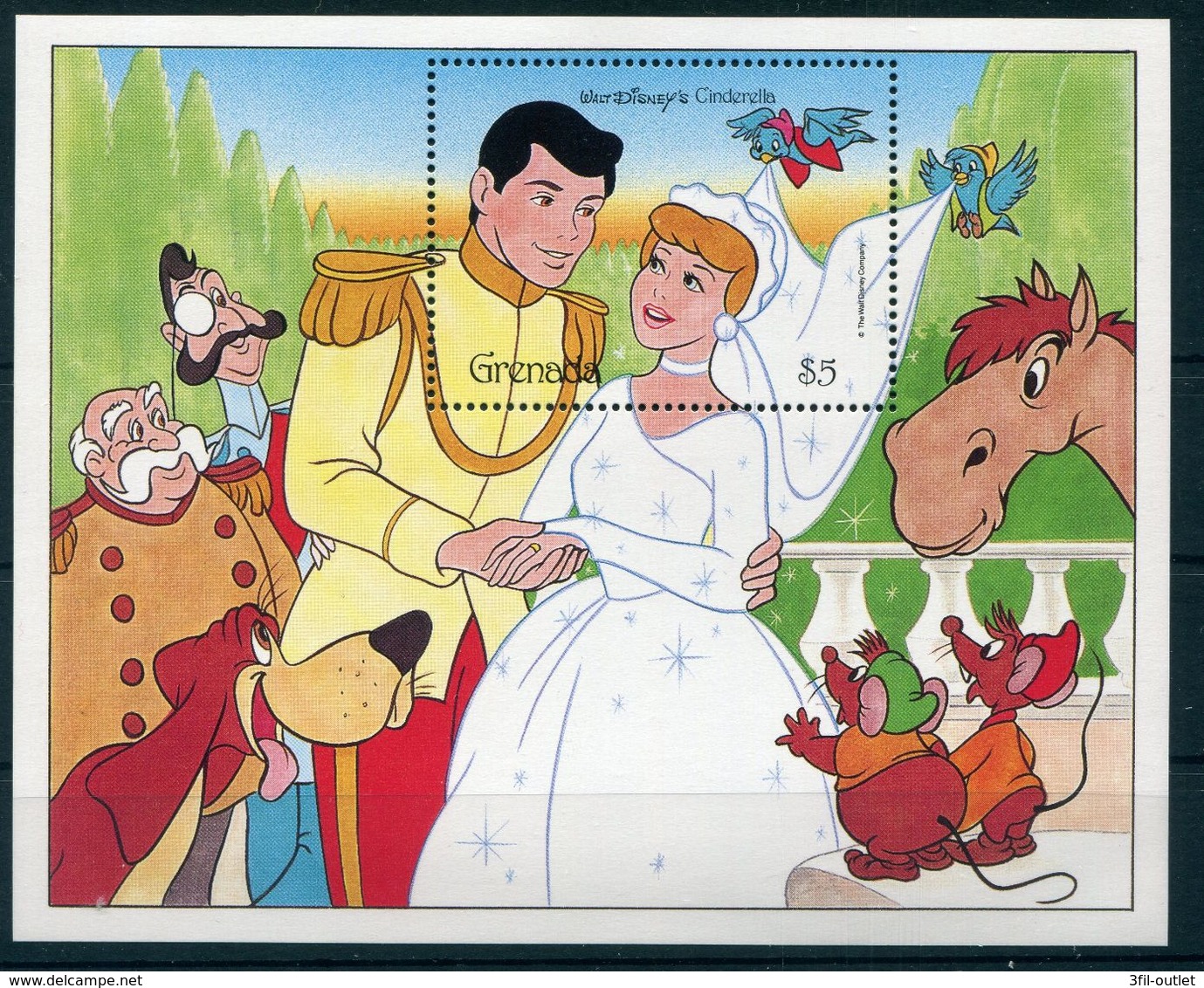 (TV00787)  Disney 1987 Stamps - Disney