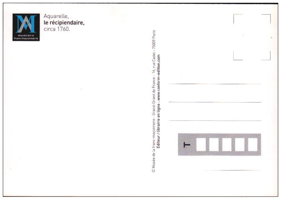 Musée De La Franc Maçonnerie -  Le Récipiendaire - Bill-855 -  R/v - Philosophie & Pensées