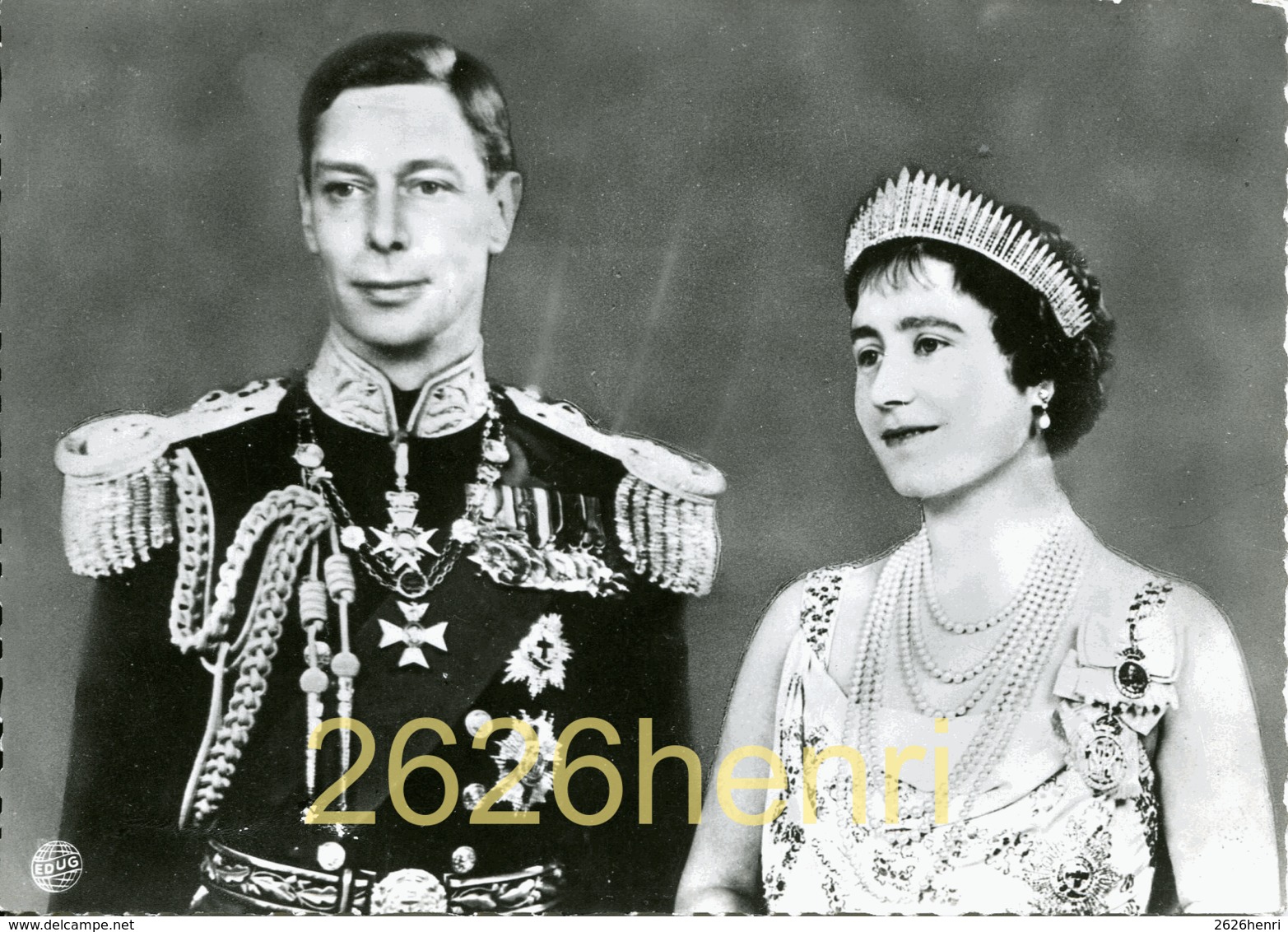 Real PhotoCard, King George VI And Queen Elisabeth Bowes-Lyon - Koninklijke Families