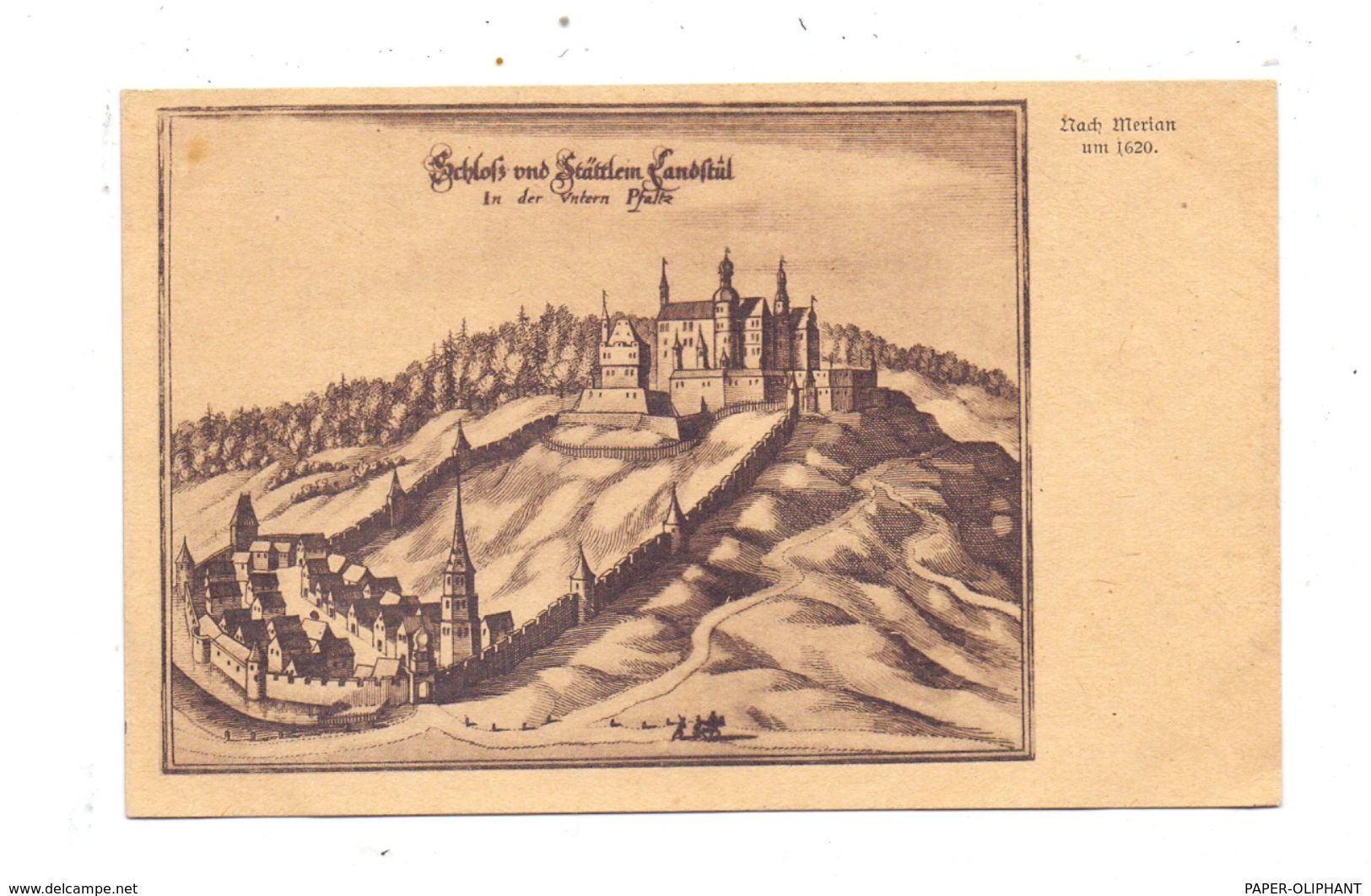 6790 LANDSTUHL, Historische Ansicht Nach Merian Um 1620 - Landstuhl