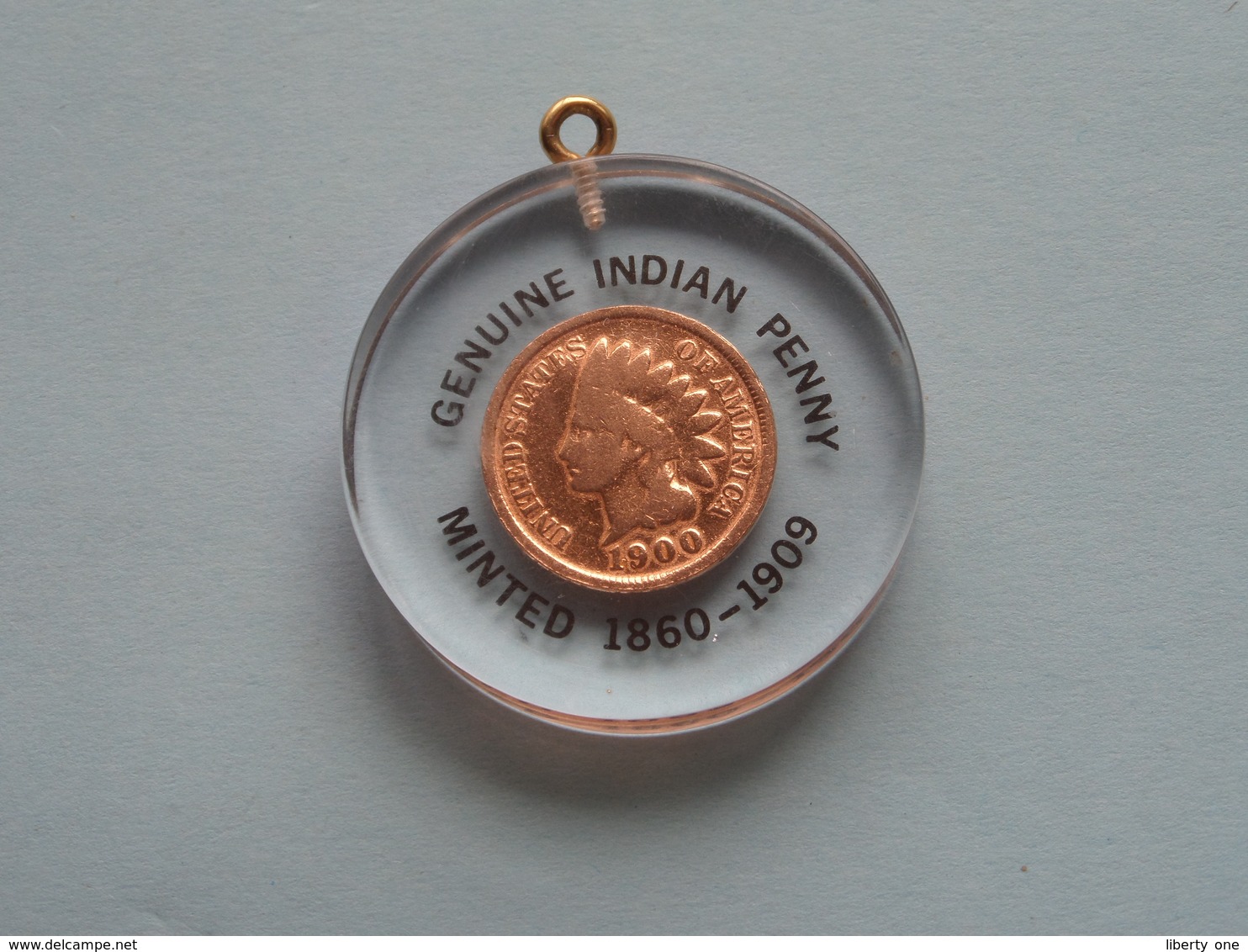 1900 - 1 CENT INDIAN HEAD / KM 90 A ( Hanger - Pendant / For Grade, Please See Photo ) !! - 1859-1909: Indian Head