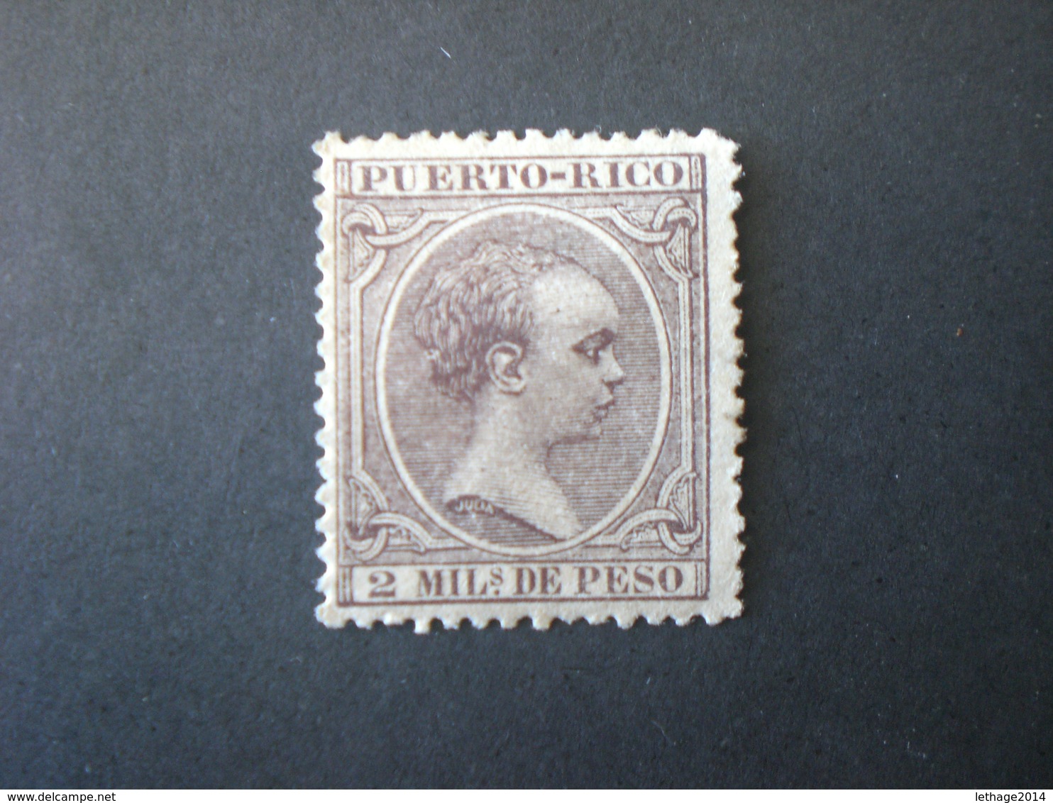 PORTO RICO PUERTO RICO 1891 King Alfonso XII Of Spain MNG - Puerto Rico