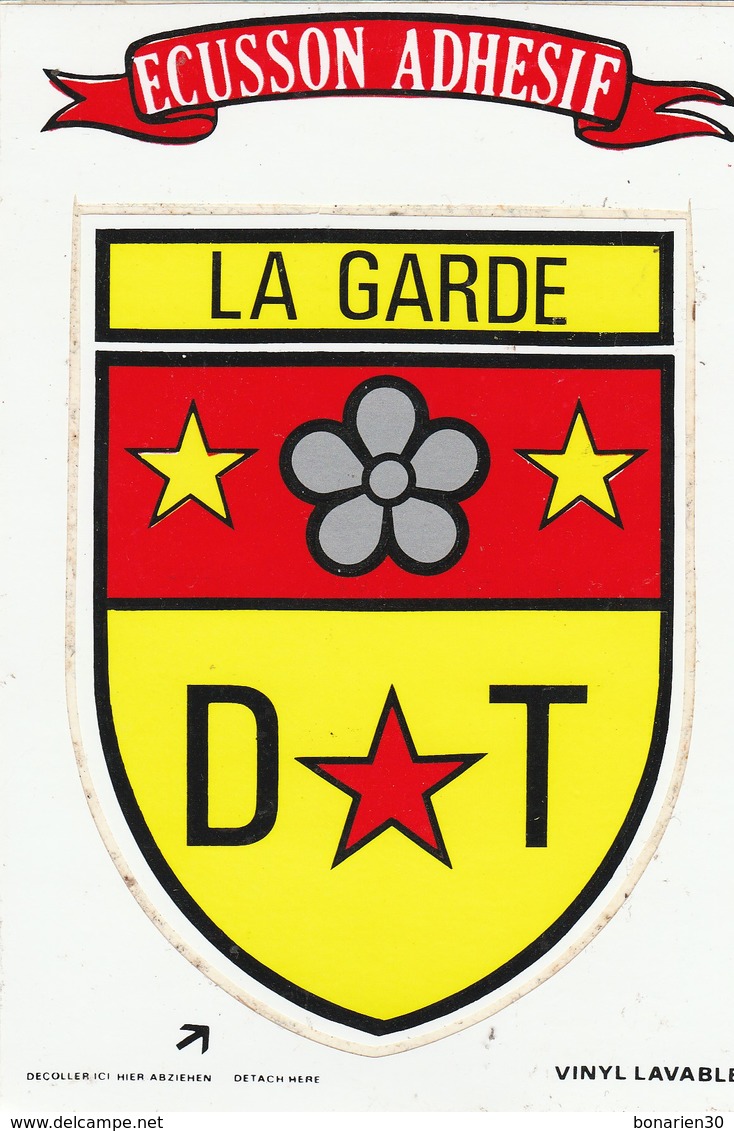 CPSM 83 LA GARDE ECUSSON  BLASON ADHESIF - La Garde