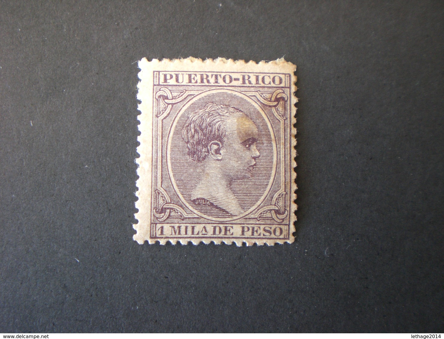 PORTO RICO PUERTO RICO 1891 King Alfonso XII Of Spain MHL - Puerto Rico