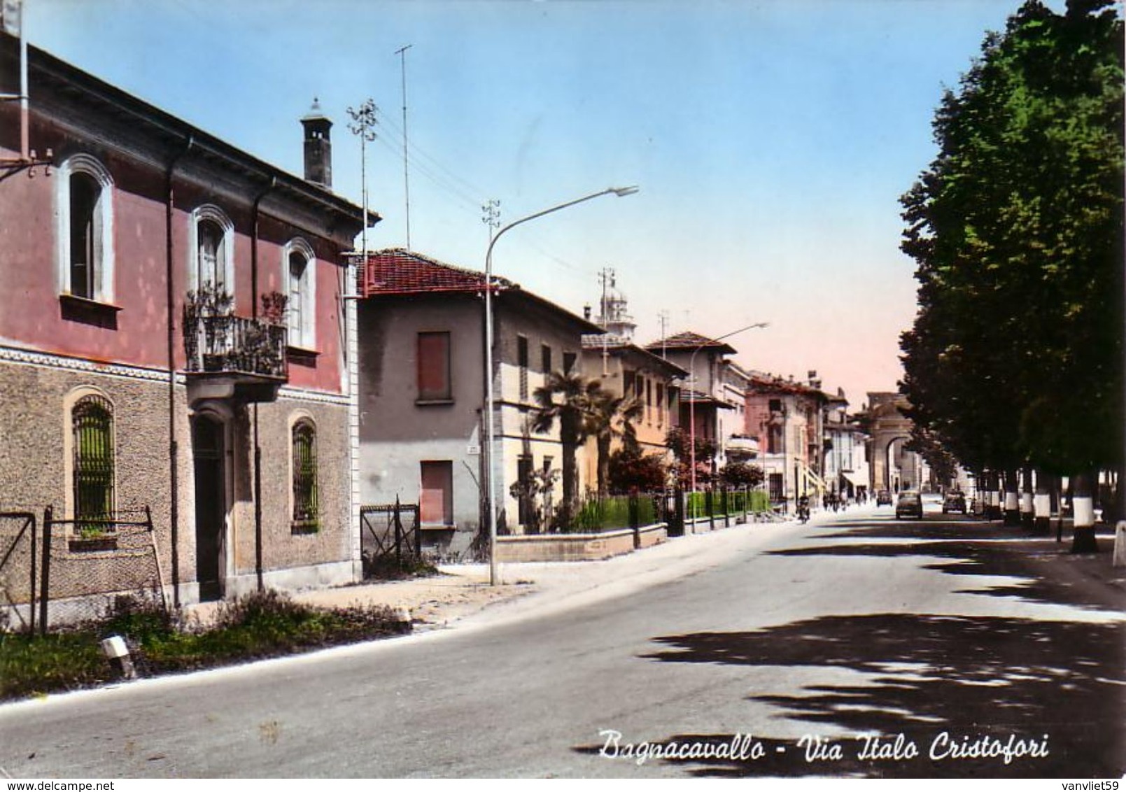 BAGNACAVALLO-RAVENNA-VIA ITALO CRISTOFORI-CARTOLINA VERA FOTOGRAFIA-VIAGGIATA IL 8-1-1963 - Ravenna