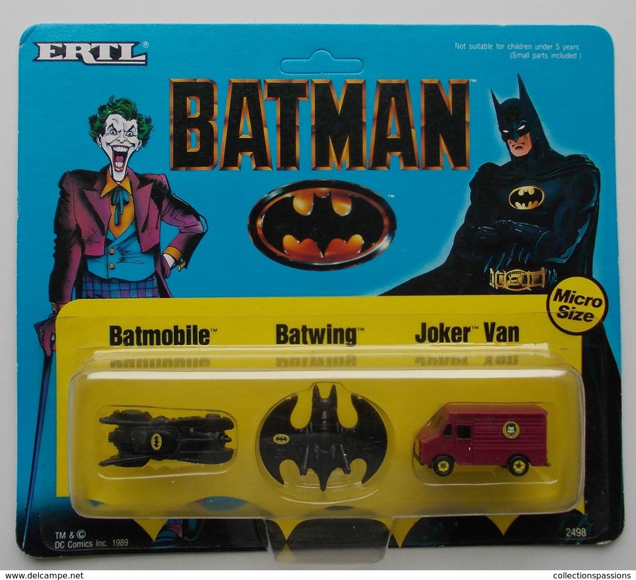 - ERTL - BATMAN - Batmobile. Batwing. Joker Van - 1989 - NEUF - - Collectors E Strani - Tutte Marche