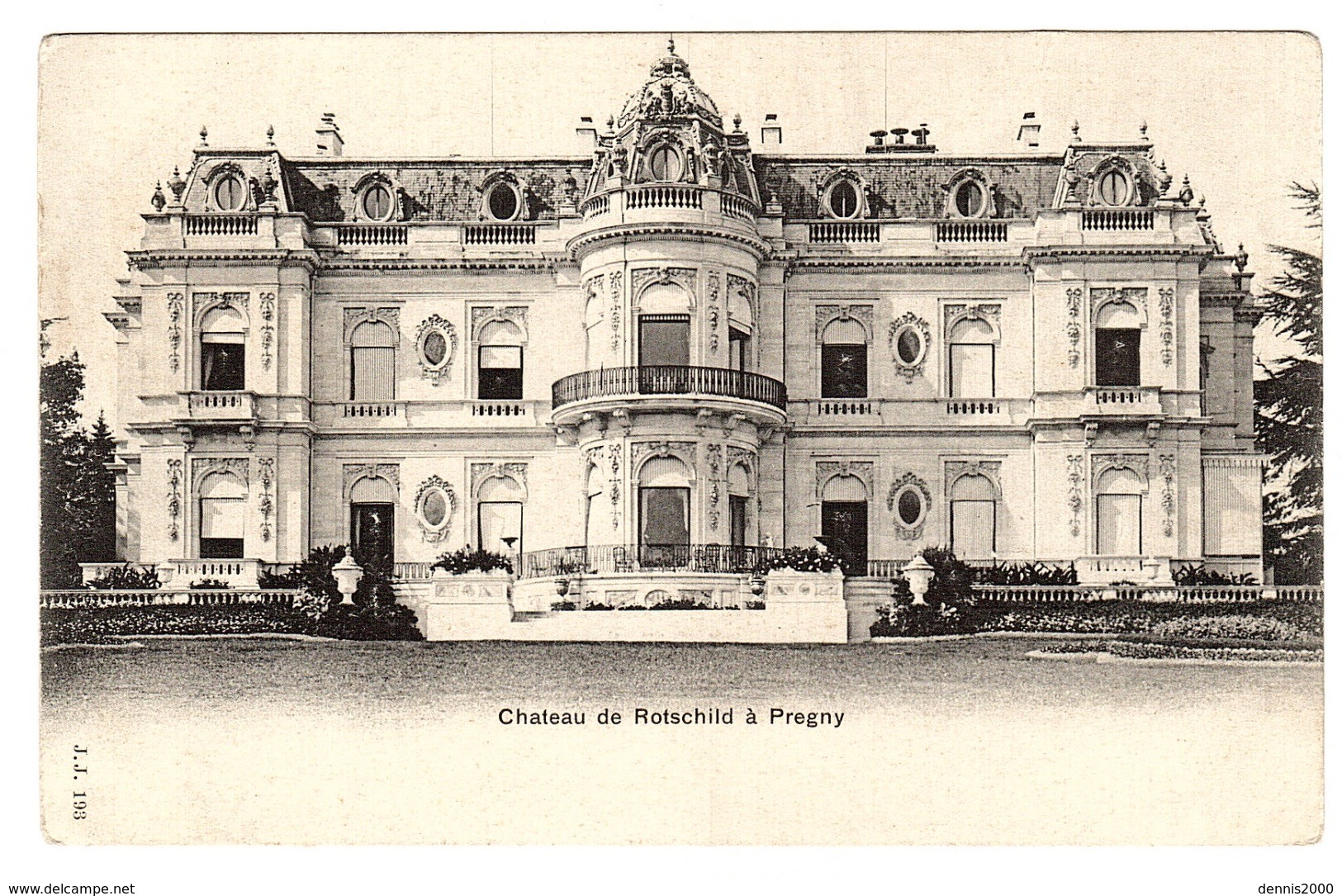 PREGNY-CHAMBÉSY - CHATEAU DE ROTSCHILD À PREGNY - Ed. J. J. 193 - Pregny-Chambésy