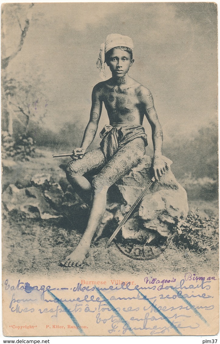 MYANMAR, BURMA - Burmese Villager - Tatouages - Myanmar (Burma)