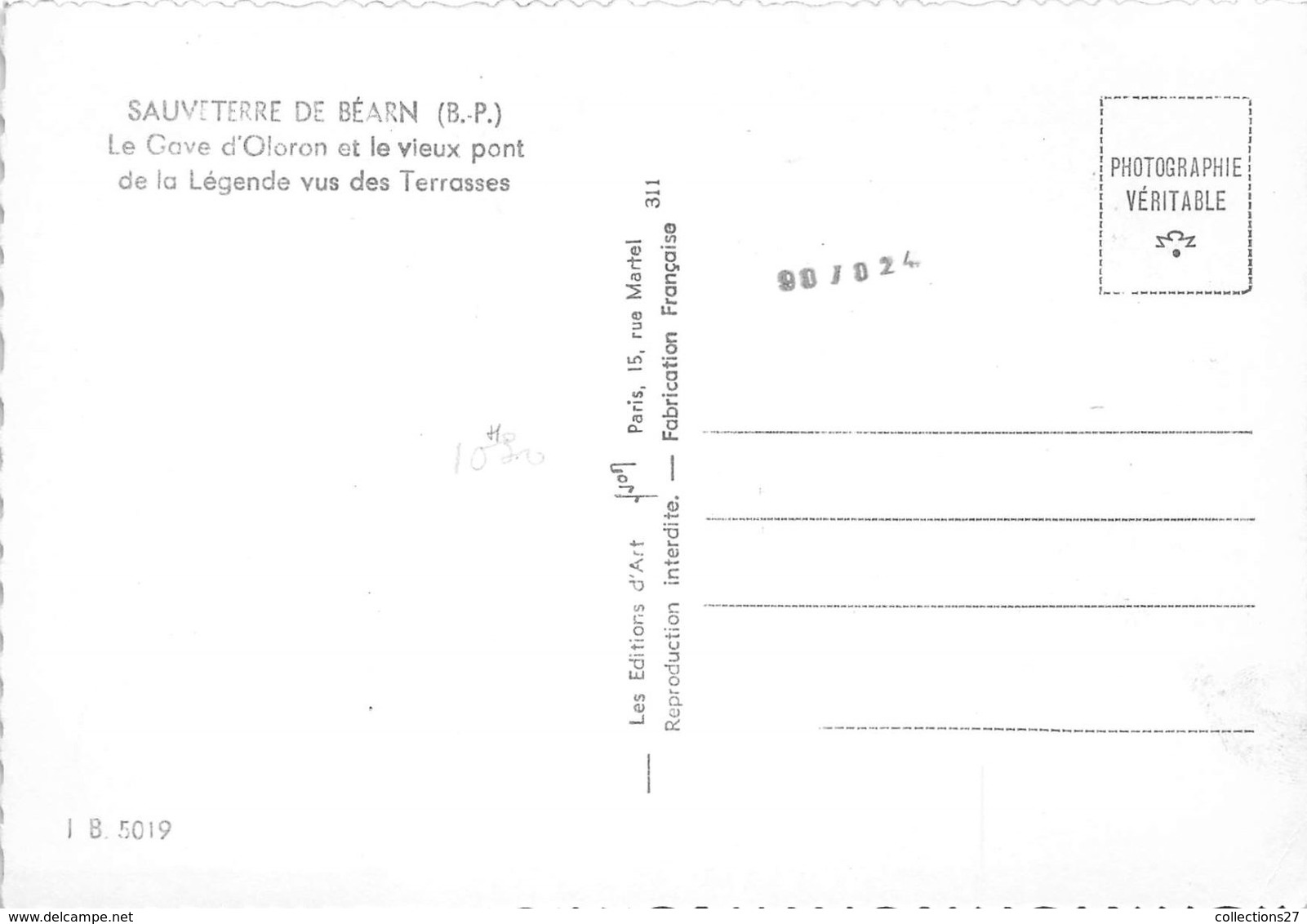 64-SAUVETERRE DE BEARN- LE CAVE D'OLORON ET LE VIEUX PONT DE LA LEGENDE VUS DES TERRASSES - Sauveterre De Bearn