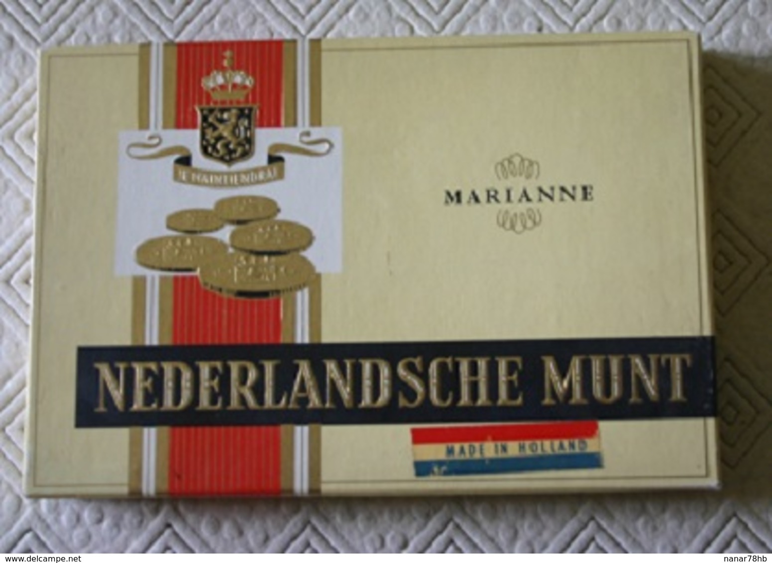 Boite De Cigare Pleine Nederlandsche Munt , Marianne (boite Carton) - Autres & Non Classés