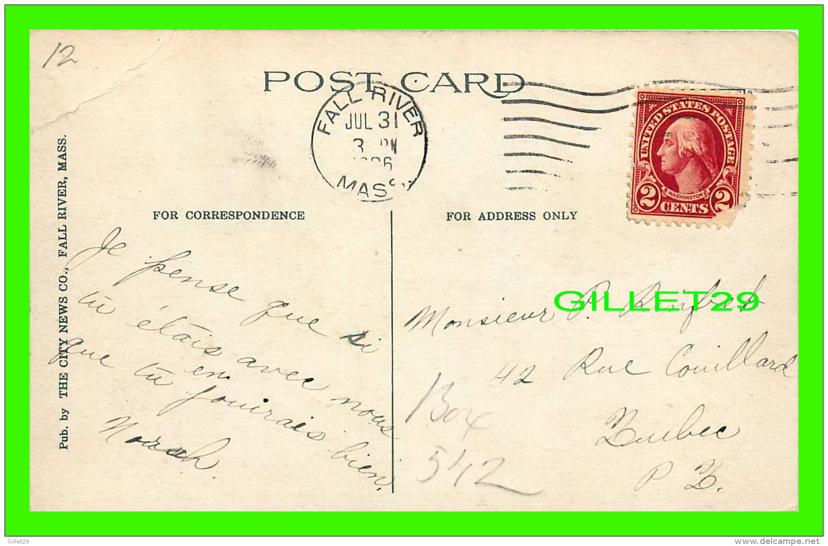 FALL RIVER, MA -  BEST WISHES FROM - 7 MULTIVUES - TRAVEL IN 1906 -  PUB. BY THE CITY NEWS CO - - Fall River