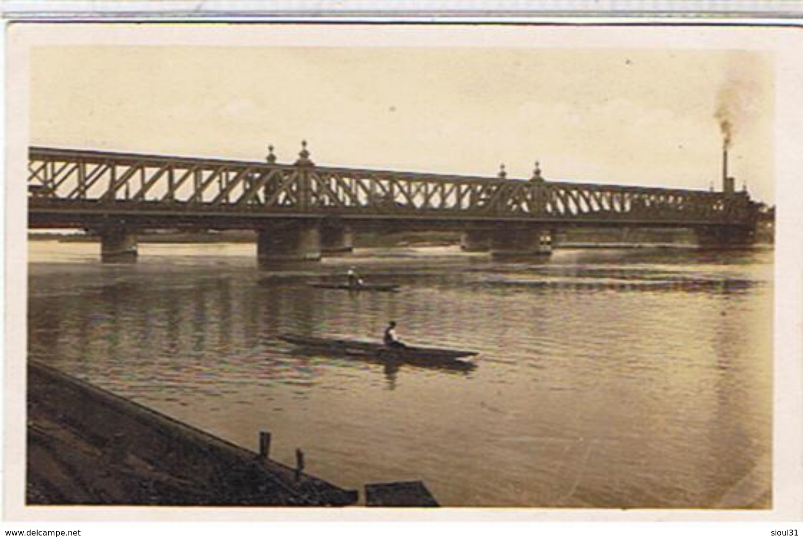 67..STRASBOURG   - PONT  SUR LE RHIN +  PECHEURS    CARTE  PHOTO                   TTBE - Strasbourg