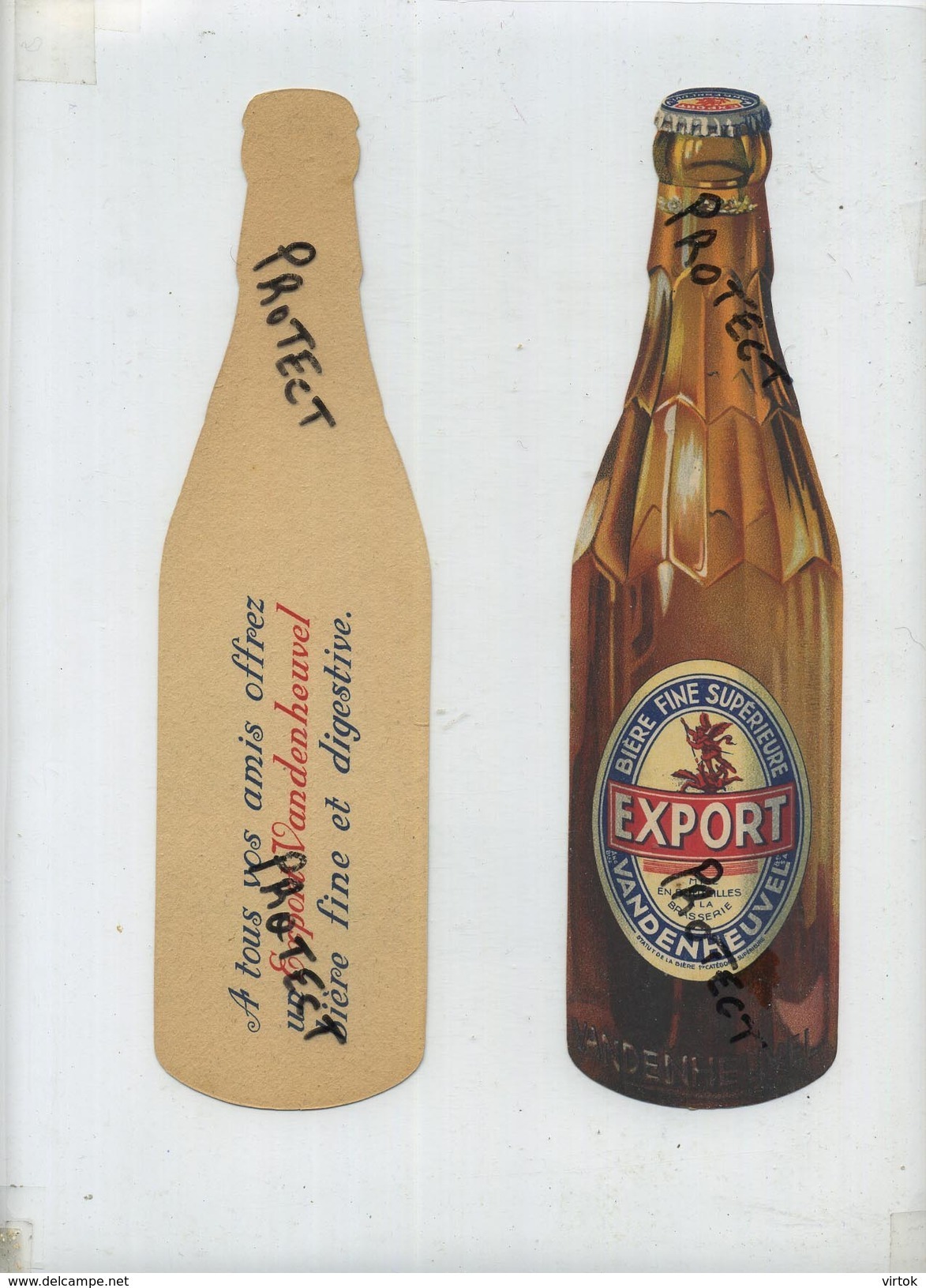 Bière - Bier - OLD  PUB  : EXPORT Vandenheuvel Brasserie ( Format 24 X 6.5 Cm )  ( !!! 1 Item ) - Autres & Non Classés