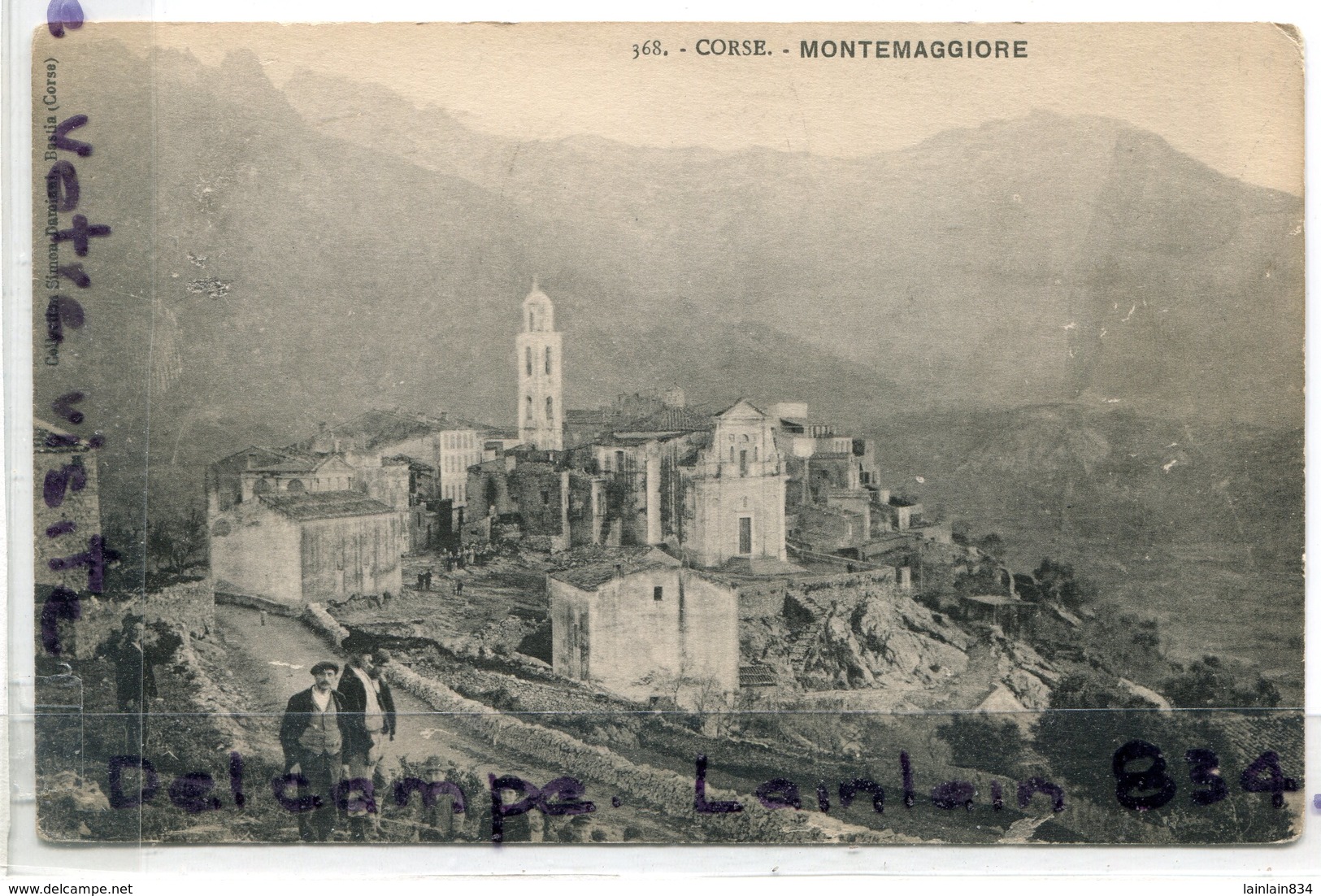 2337 - Corse - MONTEMAGGIORE - Collection Simon DAMIANI,  Cliché Peu Courant,  épaisse, TBE,  Scans. - Andere & Zonder Classificatie