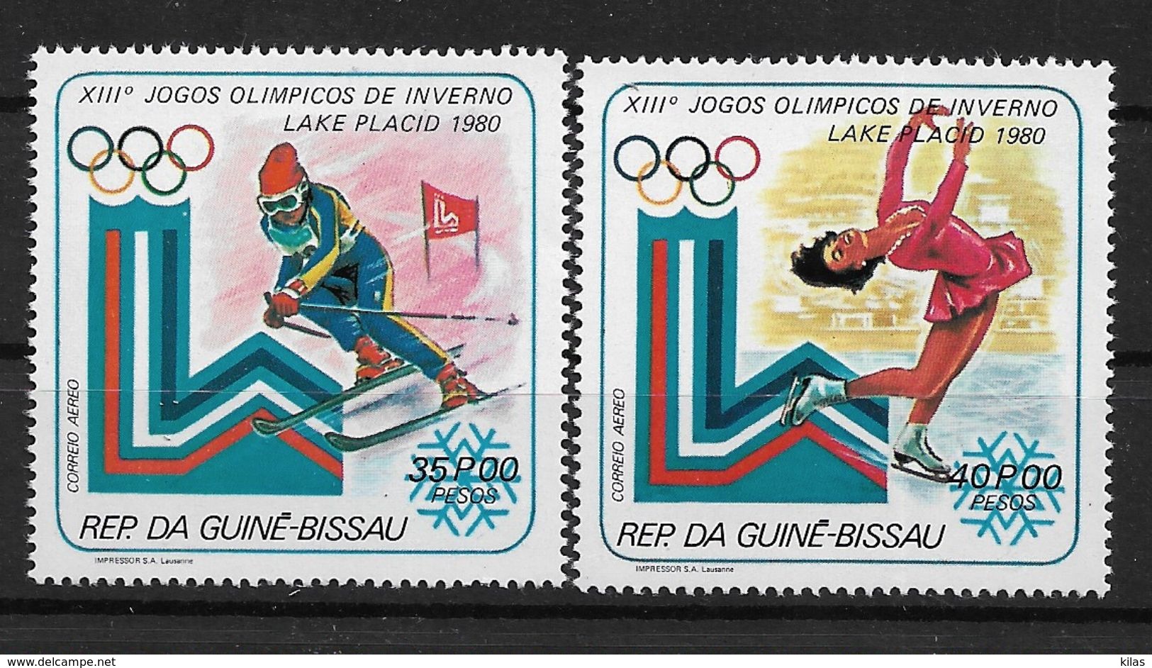 GUINEA - BISSAU 1979 Olympic Winter Games Lake Placid - Inverno1932: Lake Placid