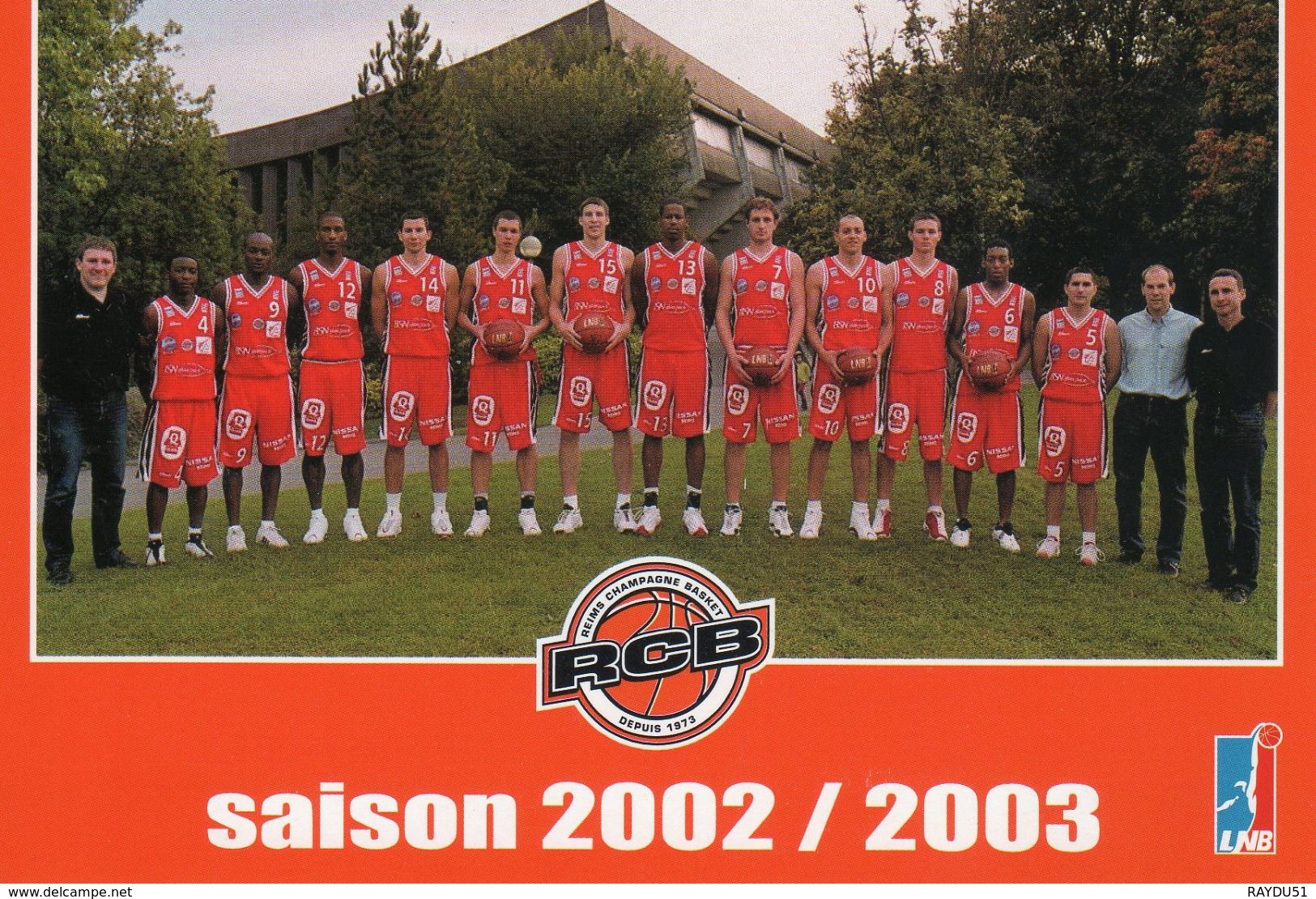 RCB équipe De Basket De REIMS Saison 2002/2003 - Basketbal