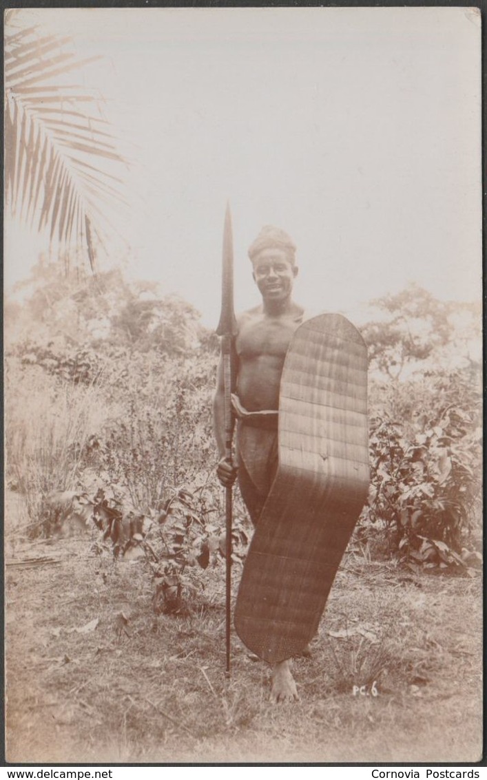 Witch Doctor, Belgian Congo, C.1910 - Thomas Lewis RP Postcard - Belgian Congo