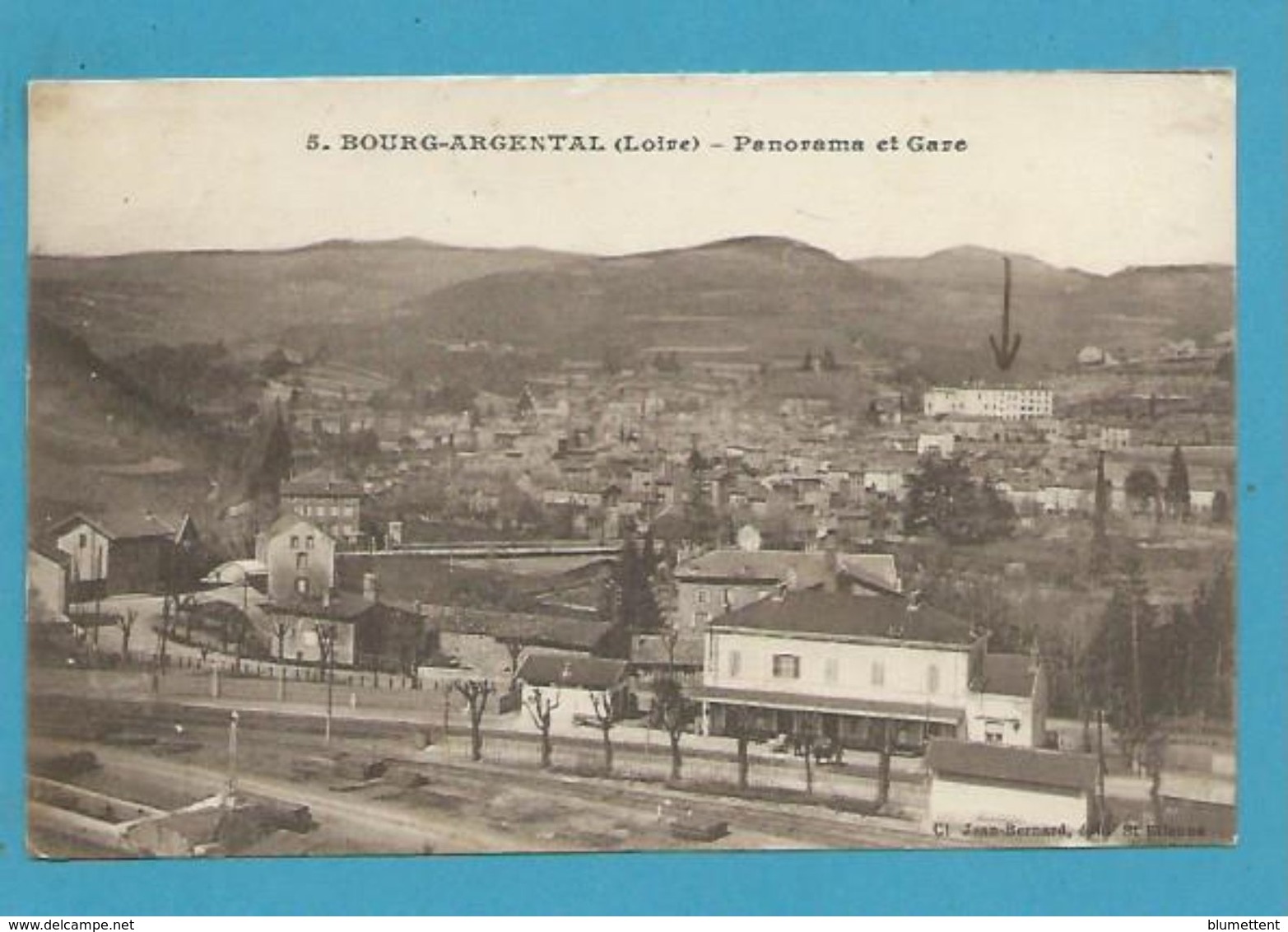 CPSM 5 - Chemin De Fer Gare BOURG-ARGENTAL 42 - Bourg Argental