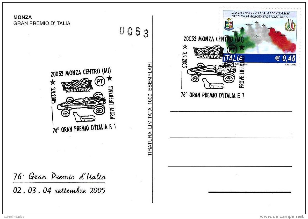 [MD1283] CPM - MONZA - 76° GRAN PREMIO D'ITALIA - CON ANNULLO 3.9.2005 - Non Viaggiata - Grand Prix / F1