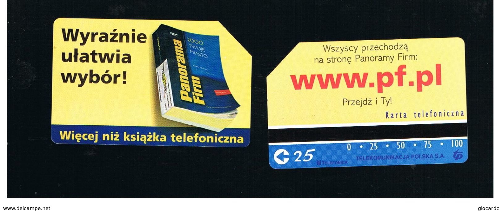 POLONIA (POLAND) - TP  -  PANORAMA FIRM  - USED - RIF. 10243 - Publicité