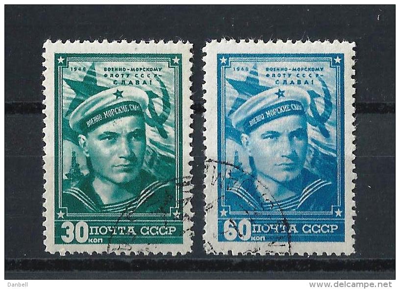 URSS411) 1948 -Giornata Dei MARINAI -  Serie Cpl. 2 Val.USED - Usati