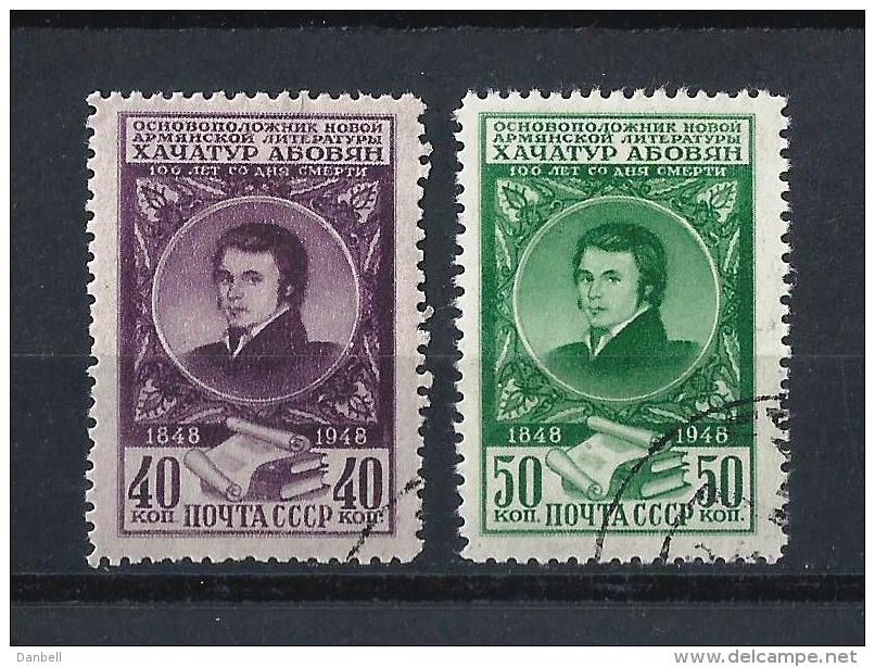 URSS412) 1948 -C ABOWJAN -  Serie Cpl. 2 Val.USED - Used Stamps