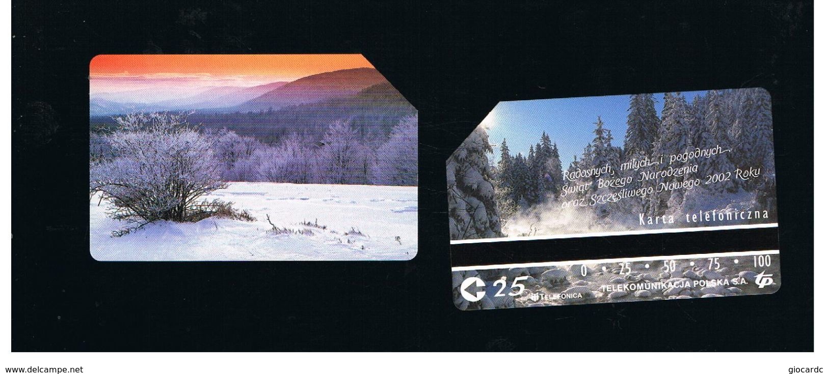 POLONIA (POLAND) - TP  - 2001 CHRISTMAS: WINTER LANDSCAPE) - USED - RIF. 10251 - Seizoenen