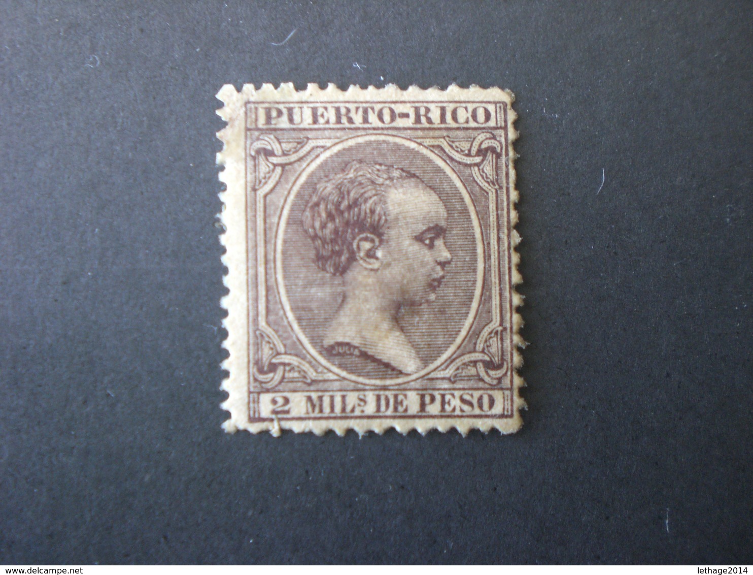 PORTO RICO PUERTO RICO 1891 King Alfonso XII Of Spain MHL - Puerto Rico