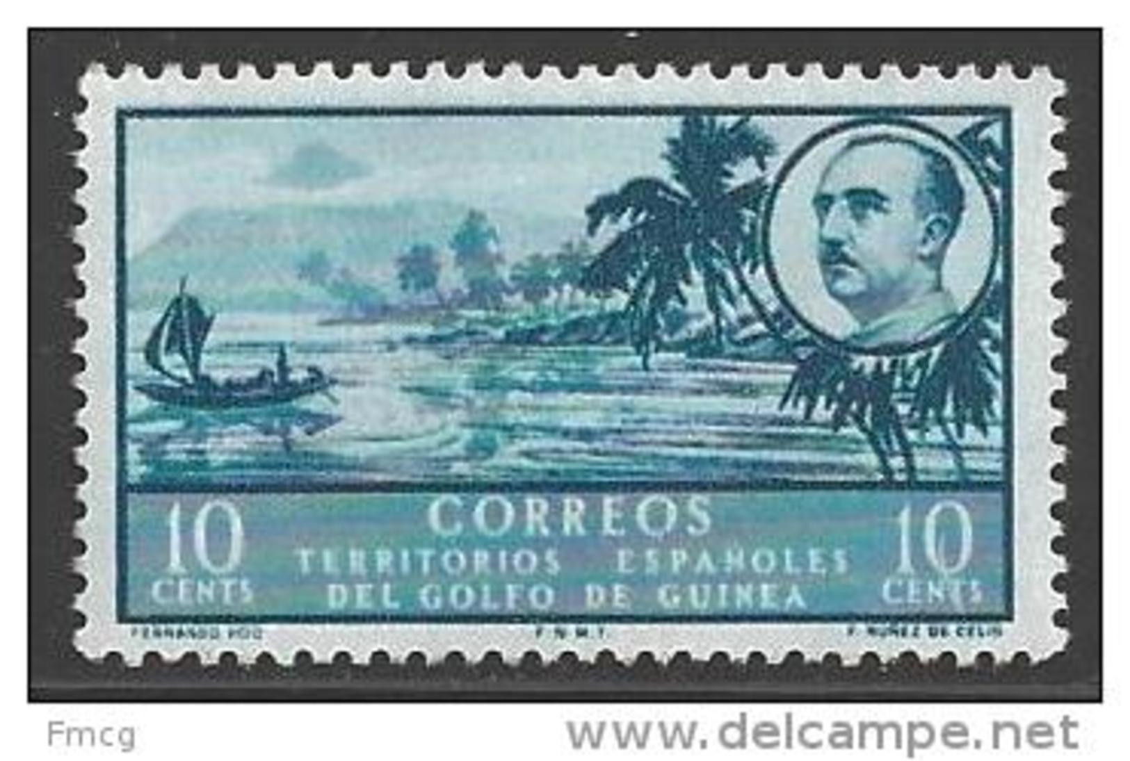 1949 10c San Carlos Bay, Mint Never Hinged - Spanish Guinea