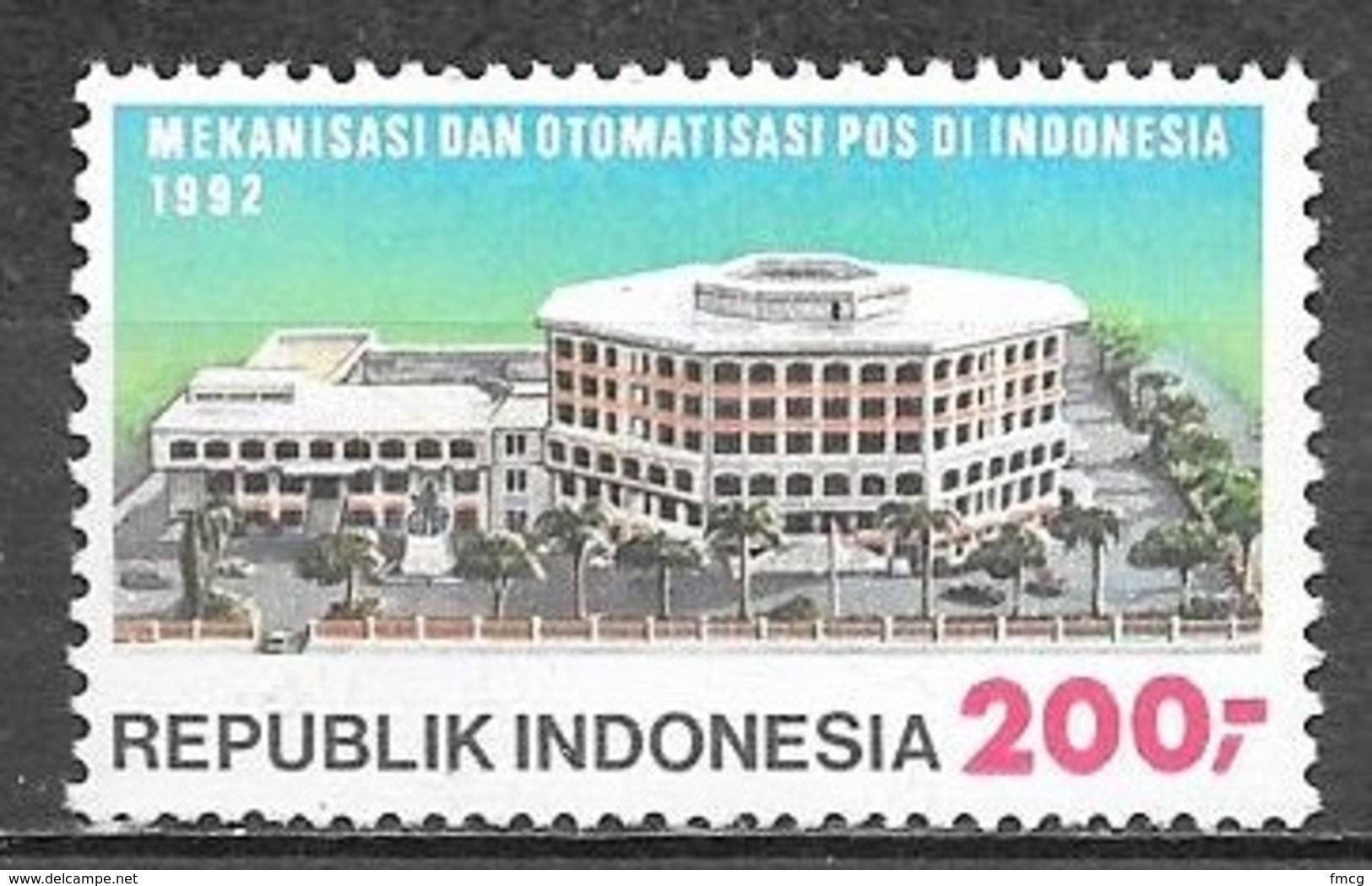 1992 200r Postal Anniversary MNH - Indonesia