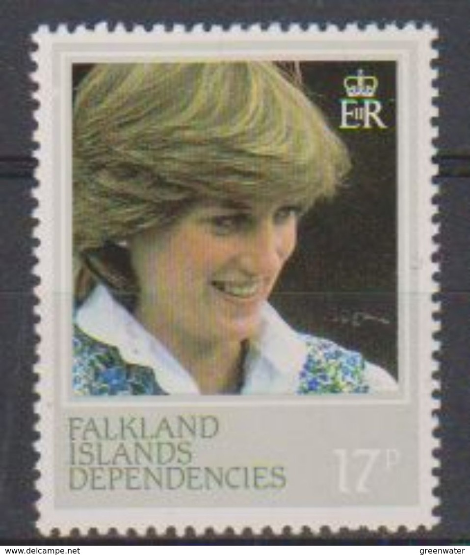 Falkland Islands Dependencies 1982 Princess Diana 17P Perf 13,5 ** Mnh (38019) - Zuid-Georgia