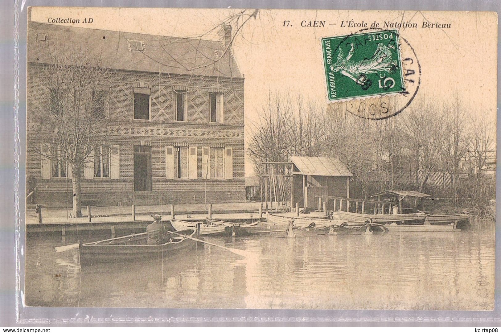 CAEN . L'Ecole De Natation Berteau . - Caen