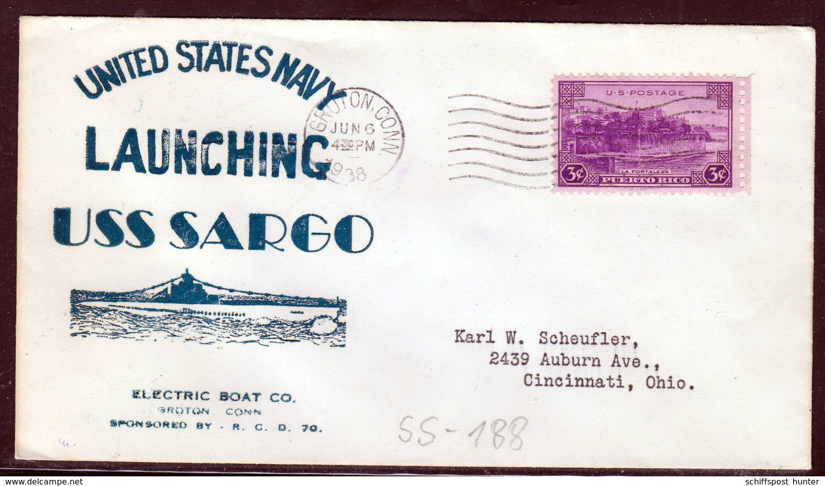 US Navy, USS"SARGO" (SS-188 ) Launched 1938, Look Scan, RARE !! 15.3-03 - Sous-marins