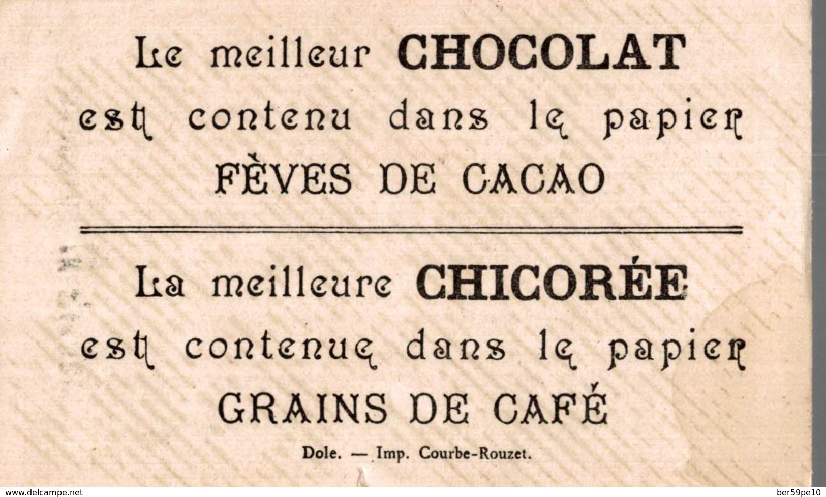 CHROMO CHOCOLAT INIMITABLE DUROYON & RAMETTE CAMBRAI RETOUR DU CHASSEUR - Autres & Non Classés