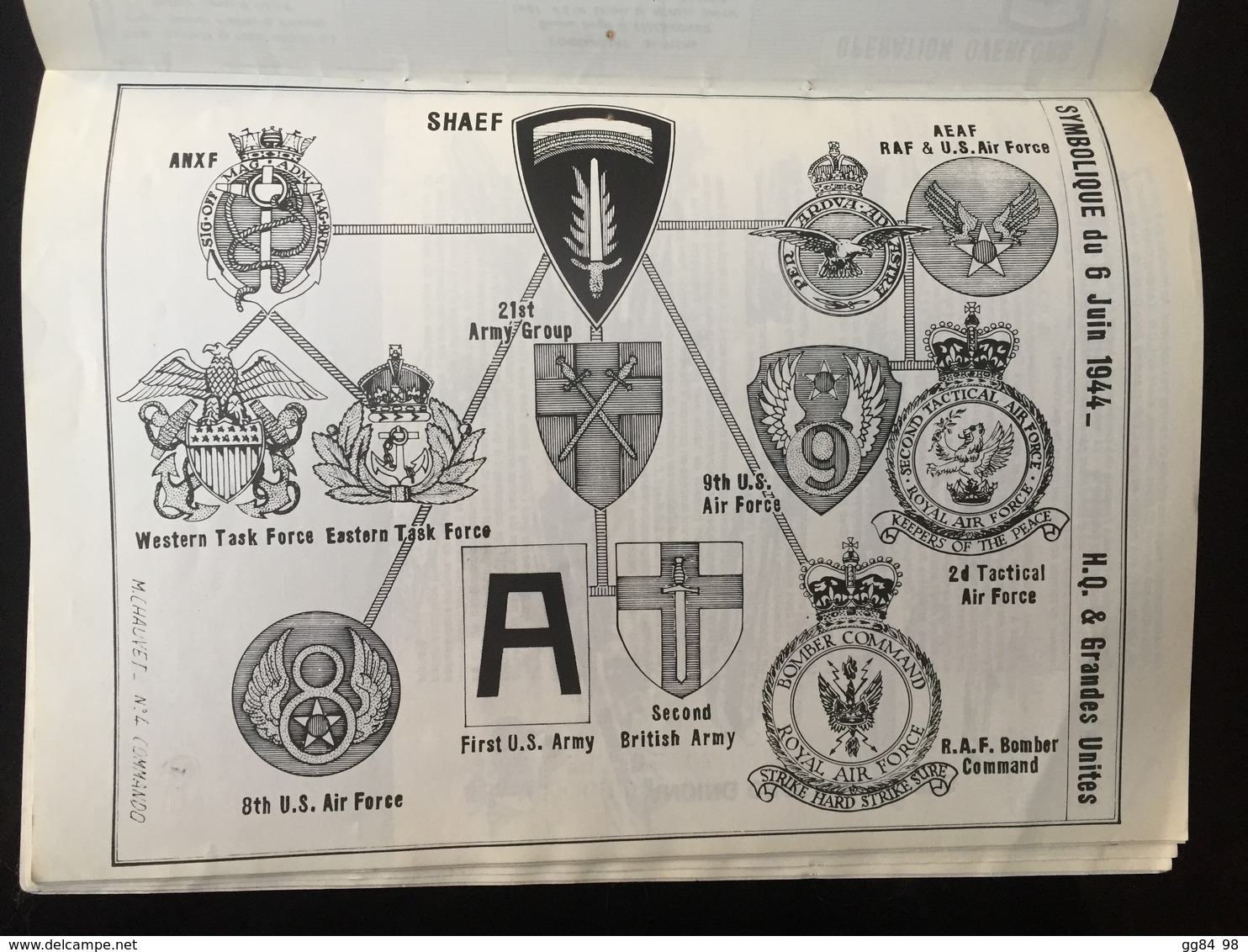 C 06 X - Fascicule De Maurice CHAUVET  D-DAY 1er B.F.M. - Armes Blanches