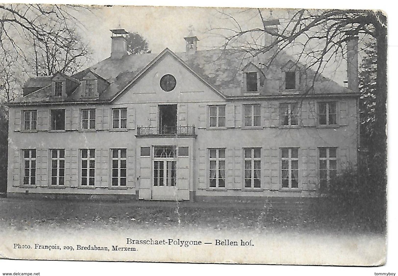 Brasschaet-polygone, Bellen Hof, Verstuurd 1908, Lichte Plooi In Het Midden En Rechtsboven - Brasschaat