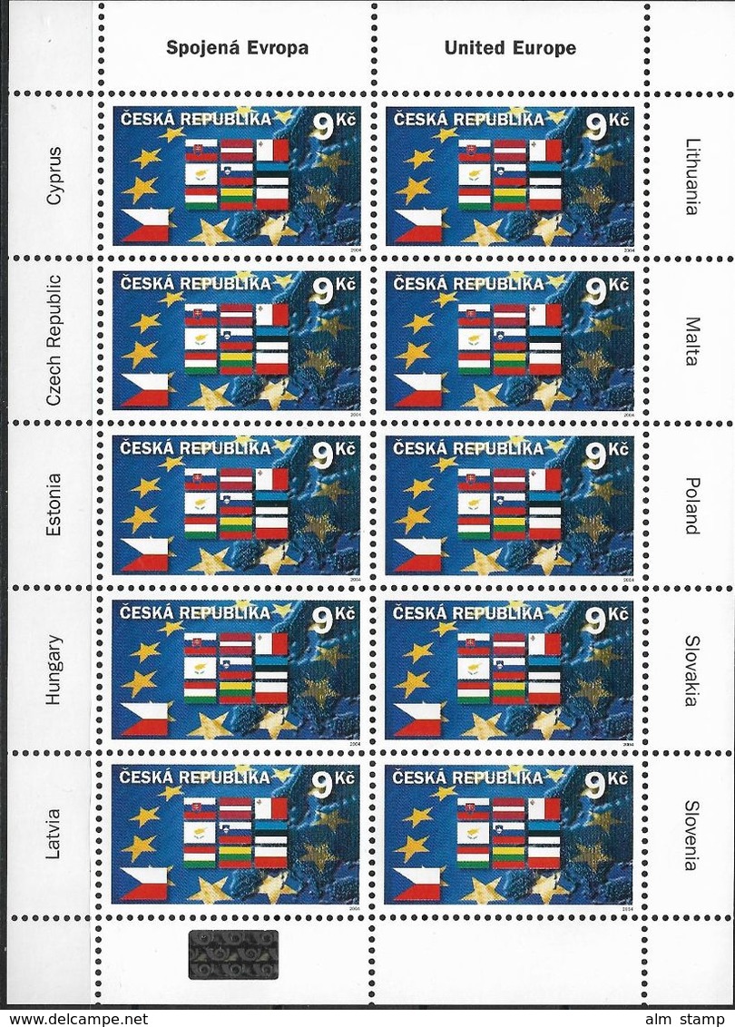 2004 Ceska Tschechische Republik  Mi.  394 ** MNH  Beitritt Zur Europäischen Union (EU). - Idées Européennes