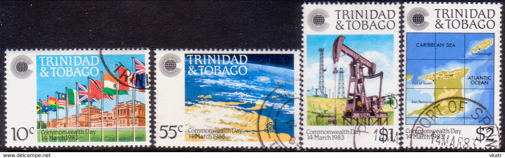 TRINIDAD & TOBAGO 1983 SG #622-25 Compl.set Used Commonwealth Day - Trinidad & Tobago (1962-...)