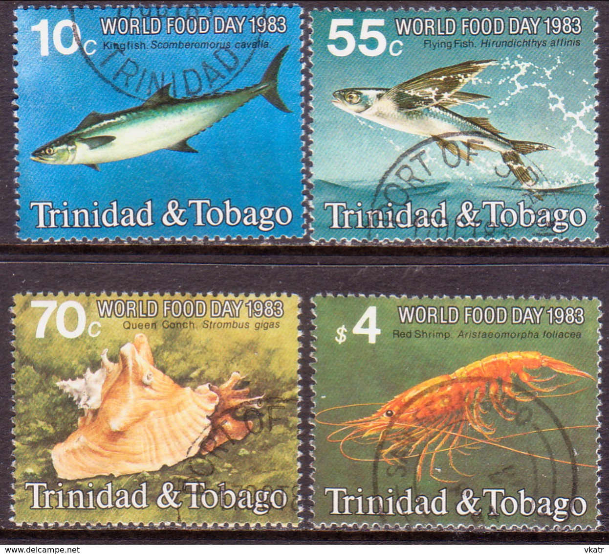 TRINIDAD & TOBAGO 1983 SG #632-35 Compl.set Used World Food Day - Trinidad & Tobago (1962-...)