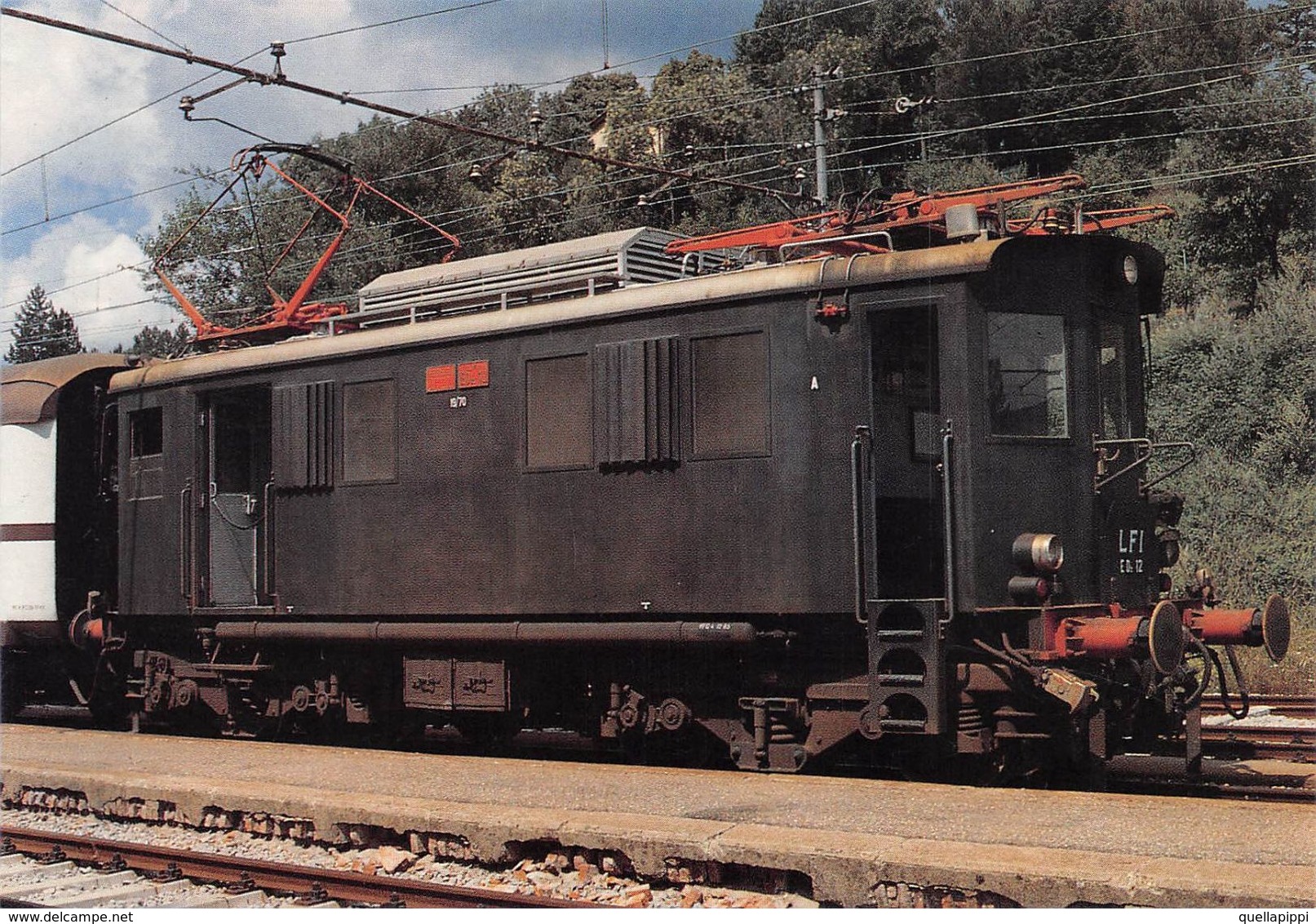 D7494 "FERROVIA AREZZO-STIA STAZIONE - LOCOMOTORE EDZ 12 - COSTRUZIONE 1924"  CART NON SPED - Trains