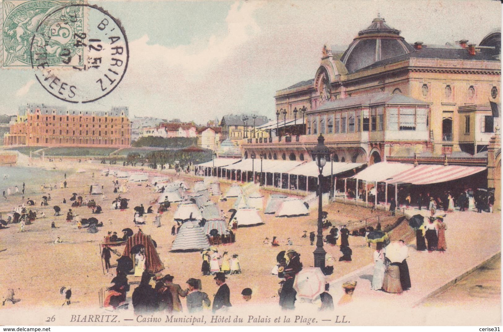 CPA - 26. BIARRITZ - Casino Municipal Et Hôtel Du Palais Et La Plage - Biarritz