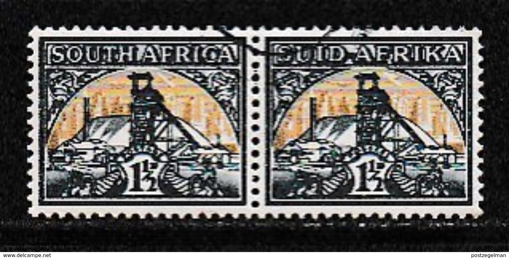 SOUTH AFRICA UNION 1941 Used Pair Stamps Definitives Issue Horizontal Nrs. 137-138 - Used Stamps