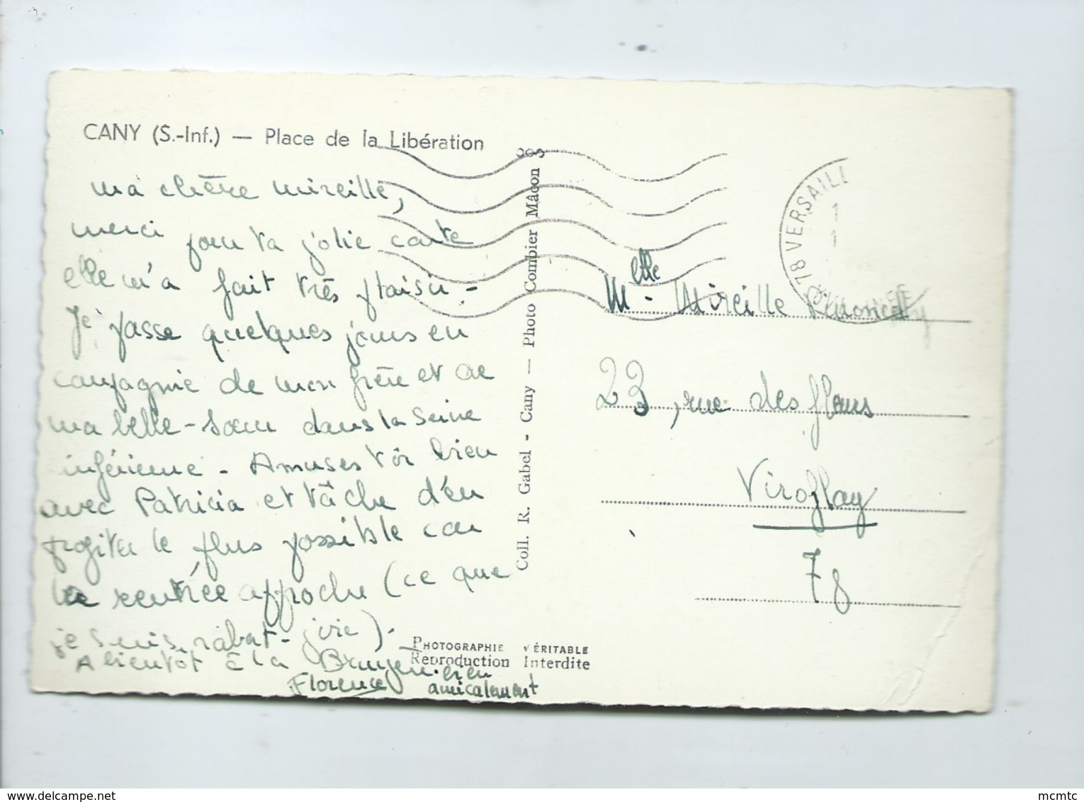 CPSM - Cany  -(S-Inf) - Place De La Libération  -(Cany Barville ) - Cany Barville