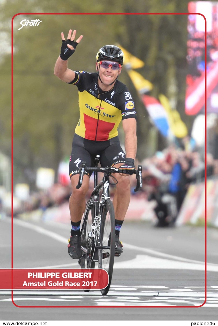 Ciclismo, Cyclisme, Cycling. Cartolina Col. Philippe GILBERT - Ciclismo