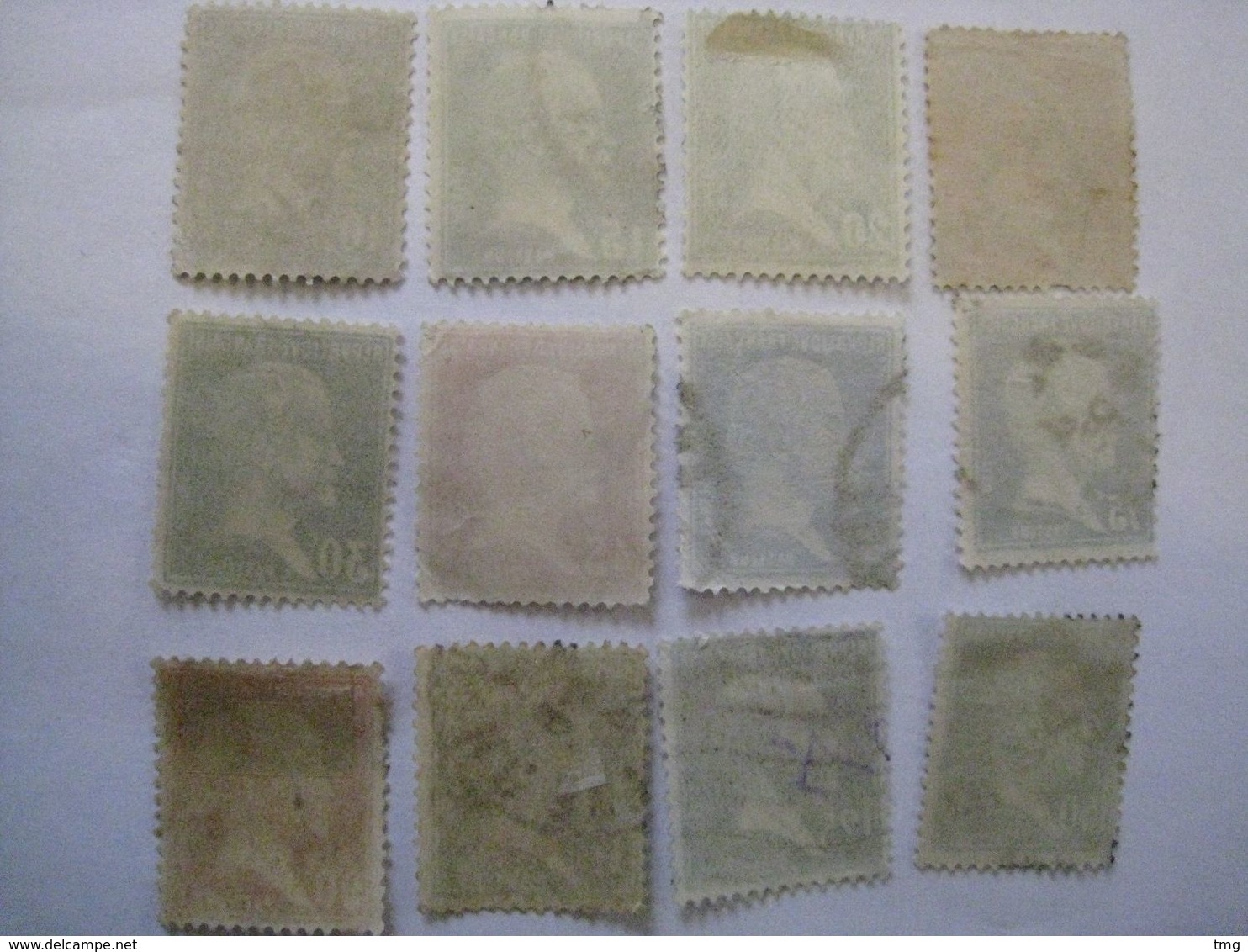 Timbres France 1923-26 (°) Obl Type Pasteur N°170 à 181, 12 Valeurs (côte 23 Euros) - Gebruikt