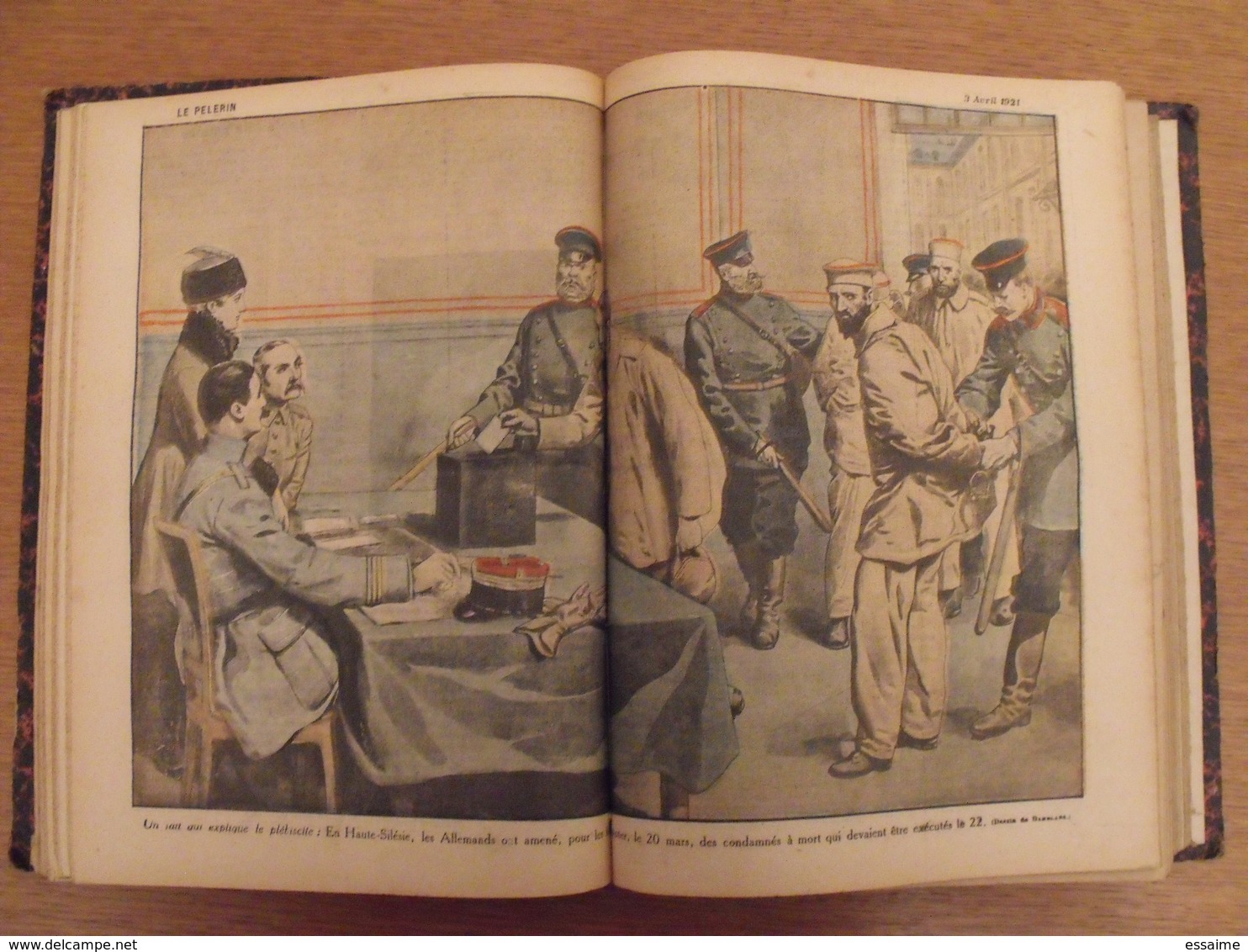 Recueil Reliure 1921. Le Pélerin. La Bonne Presse. Nombreuses Illustrations Couleurs - 1901-1940