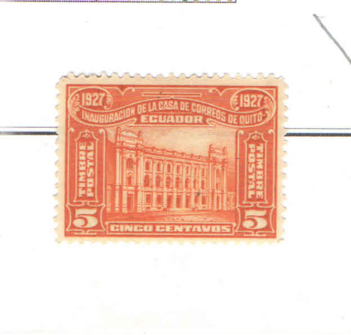 Ecuador PO 1927 Quito Post Office  Scott.269+See Scan On Scott. Page - Ecuador