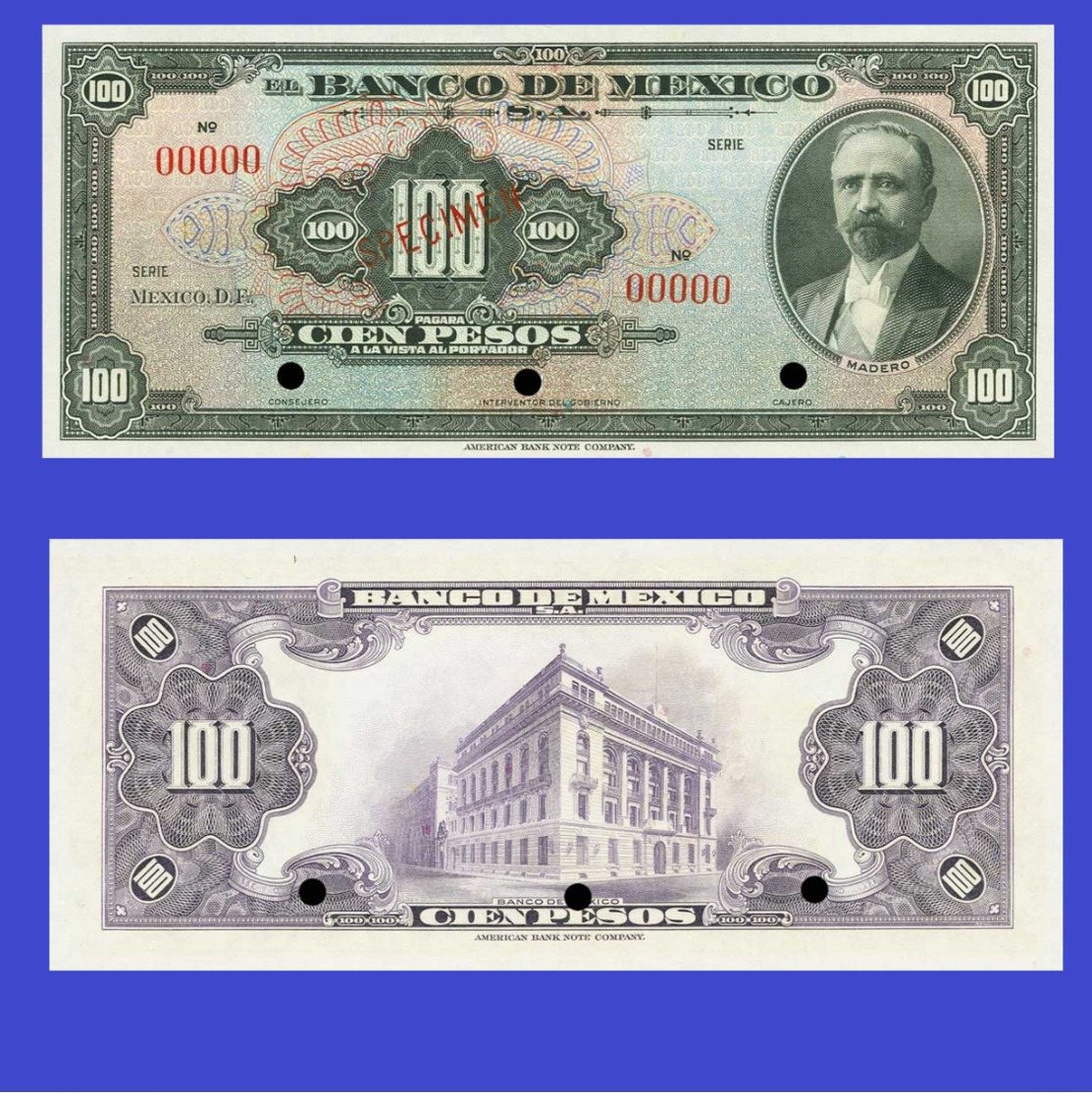 Mexico  100  Pesos 1936-- Copy - Copy- Replica - REPRODUCTIONS - Mexiko