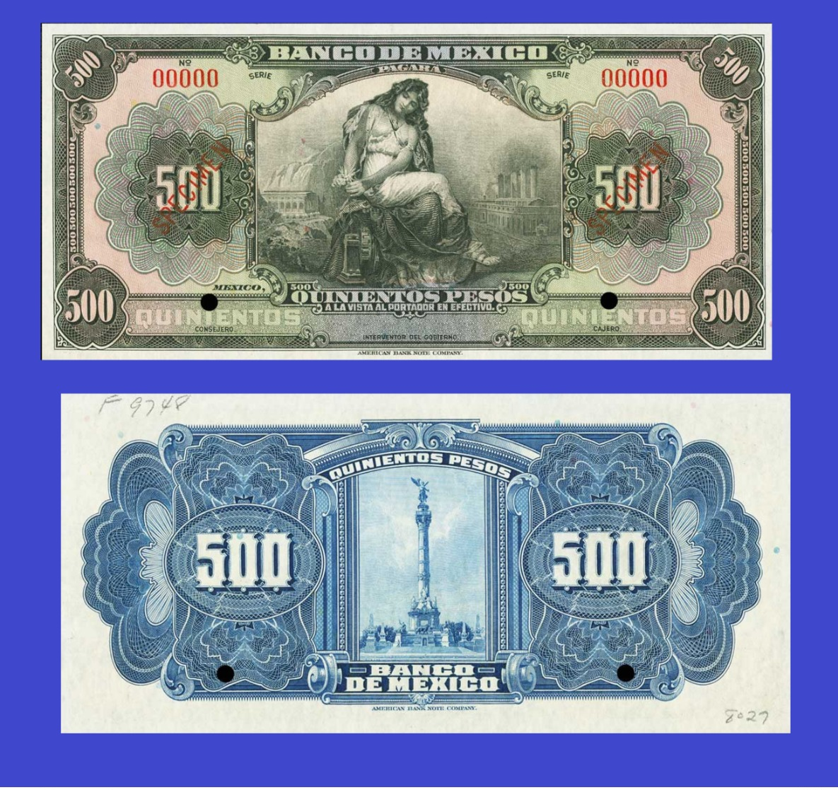 Mexico  500  Pesos 1925-- Copy - Copy- Replica - REPRODUCTIONS - Mexiko